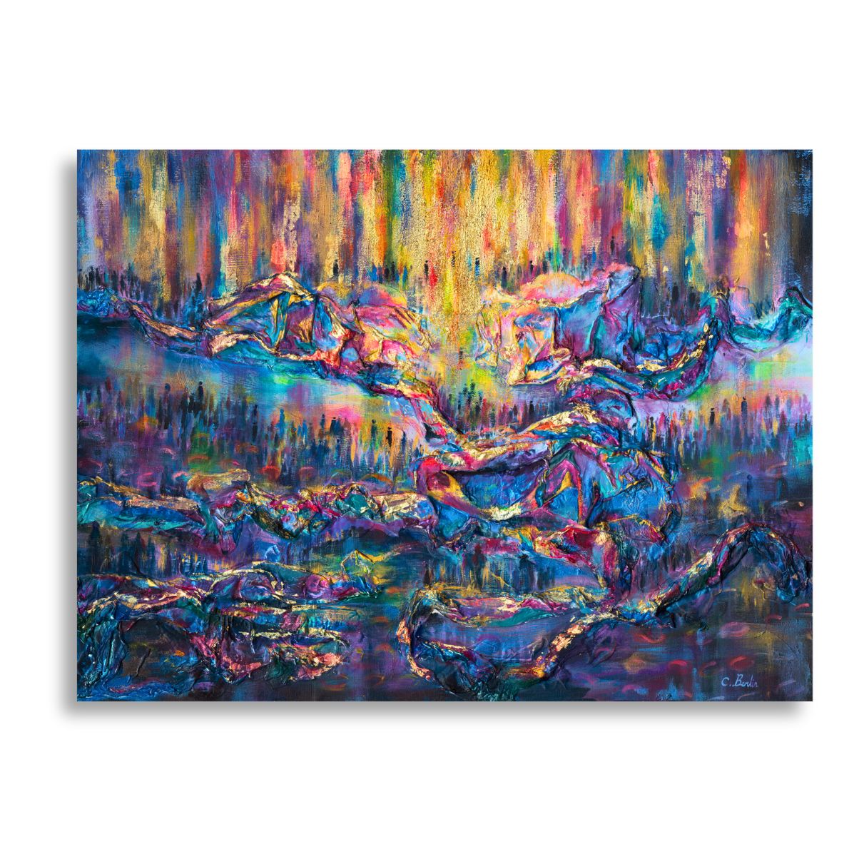 Recieving the Tora at Mount Sinai