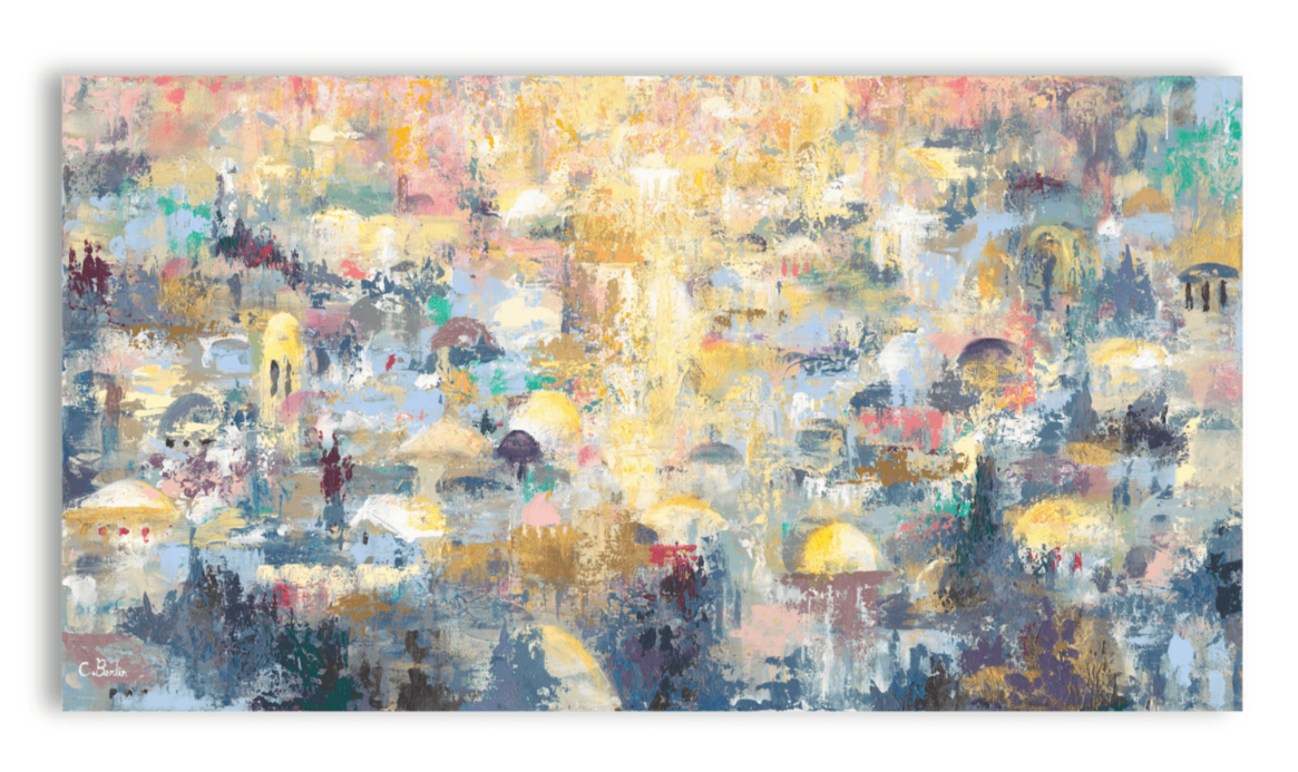 Houses of Jerusalem alight with Holiness