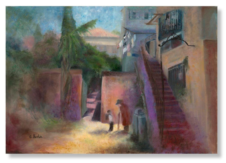 Grandfather and Grandson in a Magical Jerusalem Moment